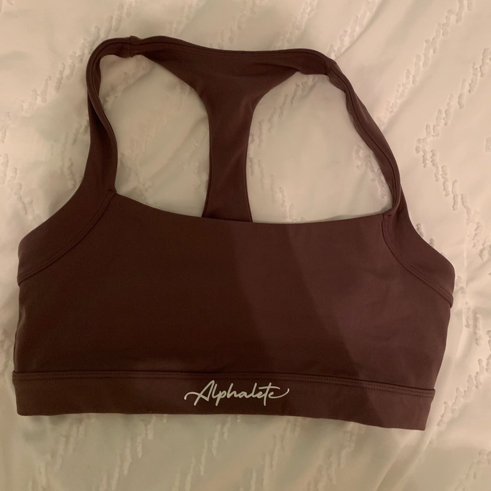 Alphalete Pulse Balance Bra Small Passive Purple